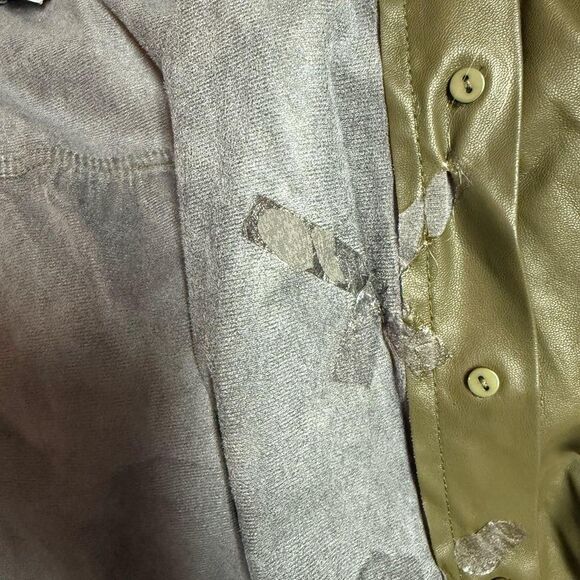 Leather Shirt Dress Peter Som x RTR - Picture 8 of 8